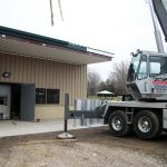 Crane at  Entry Door