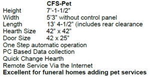 cfs pet text